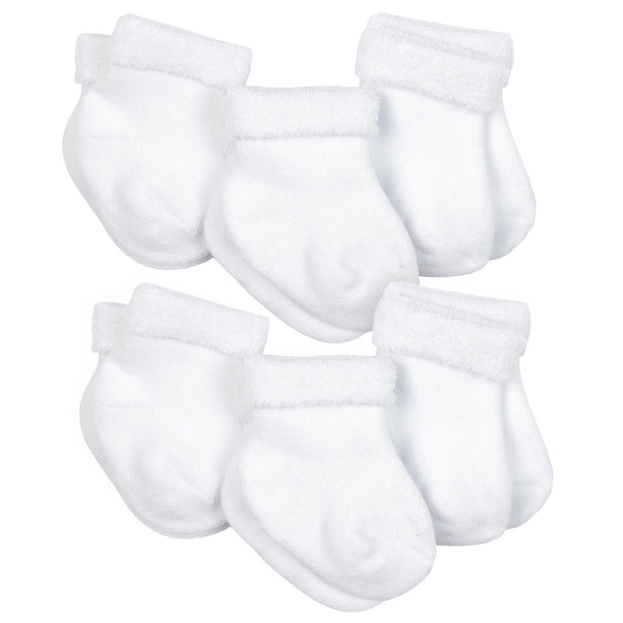 10-Pack Baby Boys Lion & White Wiggle Proof® Socks