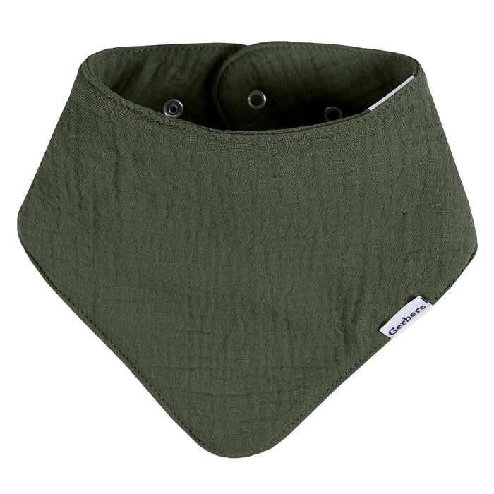 10-Pack Baby Neutral Multi Browns Muslin Bandana Bib