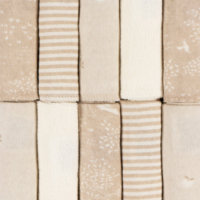 10-Pack Baby Neutral Tan Terry Washcloths bath Just Born®