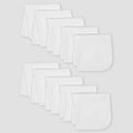 10-Pack Baby Neutral White Washcloths