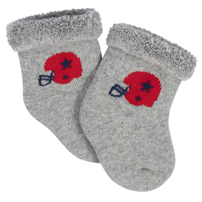 12-Pack Baby Boys Sports Terry Wiggle Proof® Socks