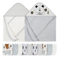 12-Piece Boys Bear Hooded Towel & Washcloth Set-Gerber Childrenswear