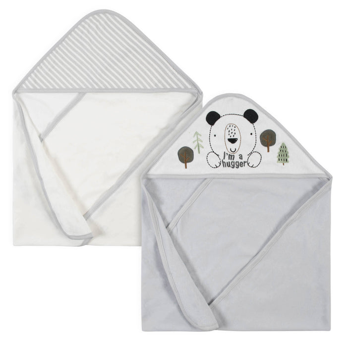 12-Piece Boys Bear Hooded Towel & Washcloth Set-Gerber Childrenswear