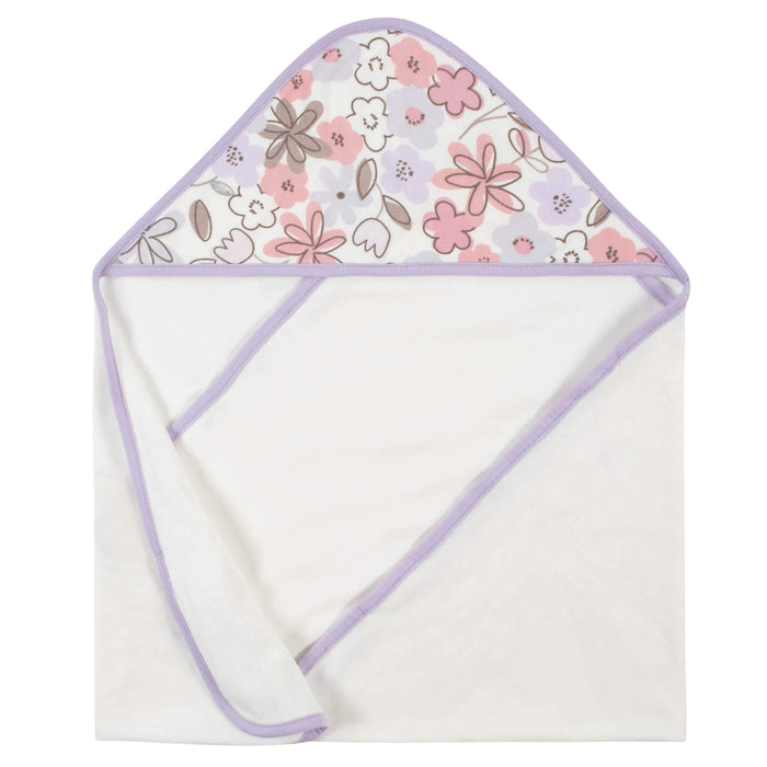 12-Piece Girls Bunny Ballerina Hooded Towel & Washcloth Set-Gerber Childrenswear