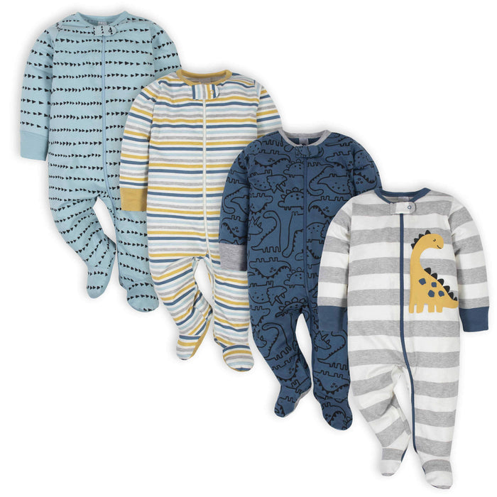 18-Piece Baby Boys Dinosaur Sleep 'N Play, Onesies® Bodysuit, and Burpcloth Set-Gerber Childrenswear