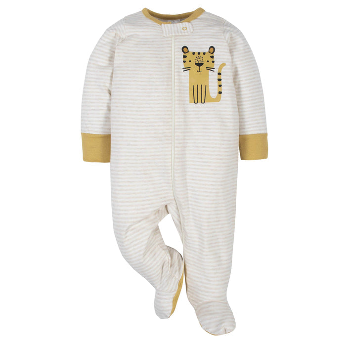 18-Piece Baby Boys Tiger Sleep 'N Play, Onesies® Bodysuit, and Burpcloth Set-Gerber Childrenswear
