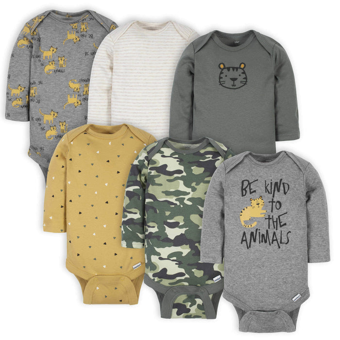18-Piece Baby Boys Tiger Sleep 'N Play, Onesies® Bodysuit, and Burpcloth Set-Gerber Childrenswear