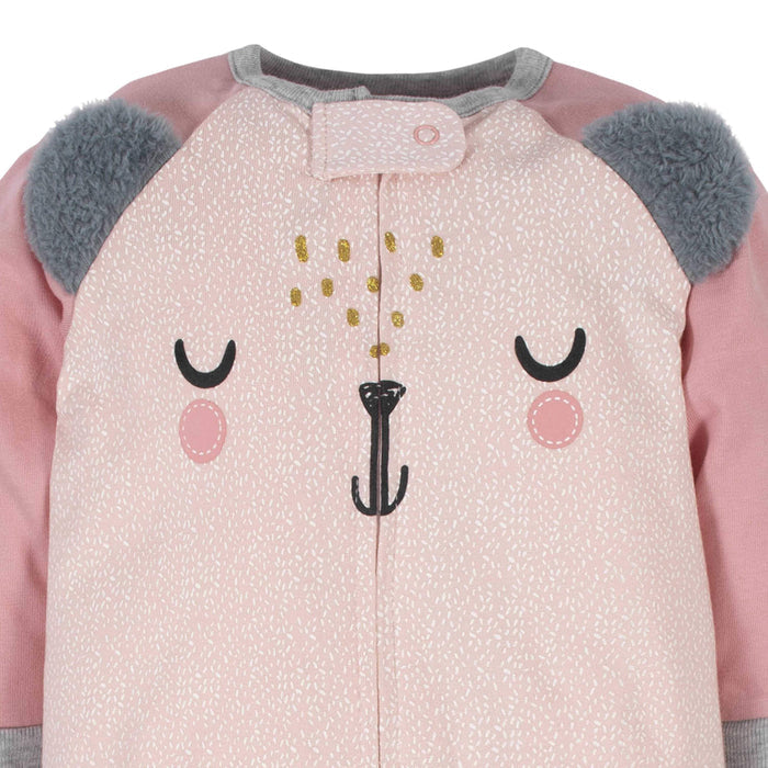 18-Piece Baby Girls Bear Sleep 'N Play, Onesies® Bodysuit, and Burpcloth Set-Gerber Childrenswear