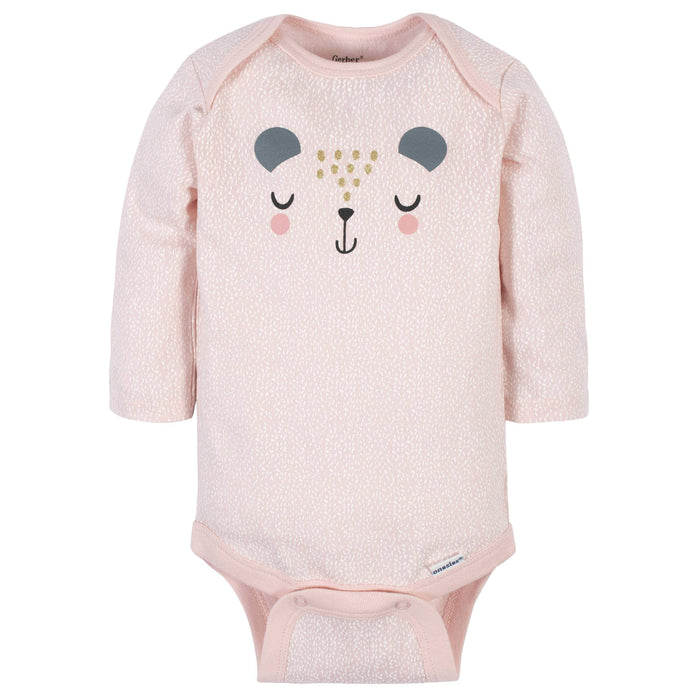 18-Piece Baby Girls Bear Sleep 'N Play, Onesies® Bodysuit, and Burpcloth Set-Gerber Childrenswear