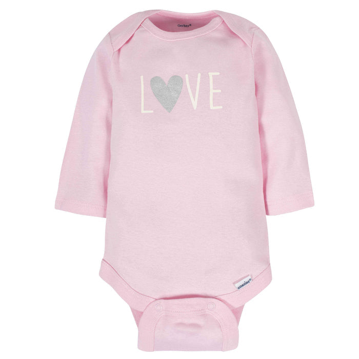 18-Piece Baby Girls Bunny Sleep 'N Play, Onesies® Bodysuit, and Burpcloth Set-Gerber Childrenswear