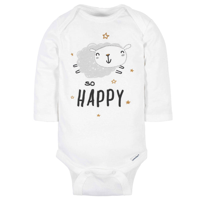 18-Piece Baby Neutral Sheep and Clouds Sleep 'N Play, Onesies® Bodysuit, and Burpcloth Set-Gerber Childrenswear