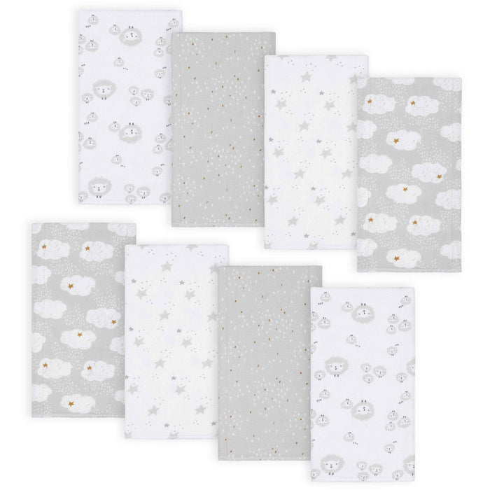 18-Piece Baby Neutral Sheep and Clouds Sleep 'N Play, Onesies® Bodysuit, and Burpcloth Set-Gerber Childrenswear