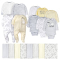 18-Piece Baby Neutral Sheep Sleep 'N Play, Onesies® Bodysuit, and Burpcloth Set-Gerber Childrenswear