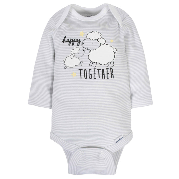 18-Piece Baby Neutral Sheep Sleep 'N Play, Onesies® Bodysuit, and Burpcloth Set-Gerber Childrenswear