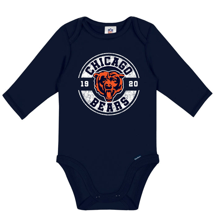 2-Pack Baby Boys Chicago Bears Long Sleeve Bodysuit Set NFL NFL