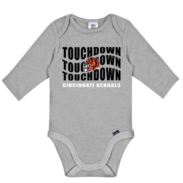2-Pack Baby Boys Cincinatti Bengals Long Sleeve Bodysuit Set NFL NFL