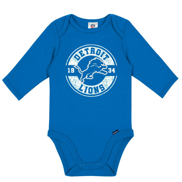2-Pack Baby Boys Detroit Lions Long Sleeve Bodysuit Set NFL NFL