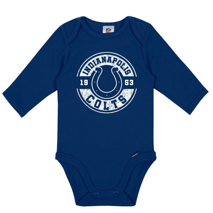 2-Pack Baby Boys Indianapolis Colts Long Sleeve Bodysuit Set NFL NFL