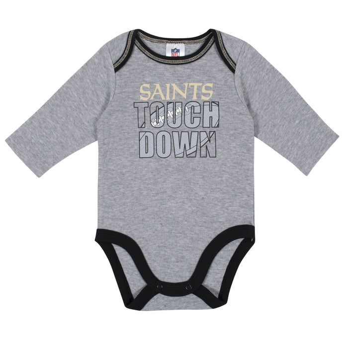 Baby Boys New Orleans Saints Long Sleeve Bodysuit, 2-pack -Gerber Childrenswear