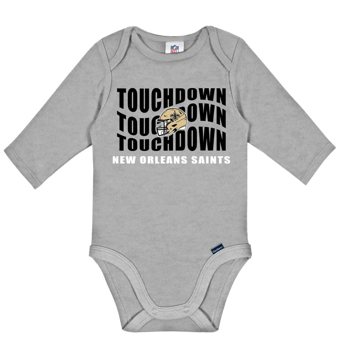 2-Pack Baby Boys New Orleans Saints Long Sleeve Bodysuit Set NFL NFL
