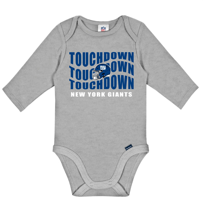 2-Pack Baby Boys New York Giants Long Sleeve Bodysuit Set NFL NFL