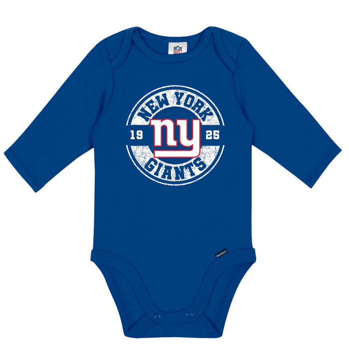 2-Pack Baby Boys New York Giants Long Sleeve Bodysuit Set NFL NFL