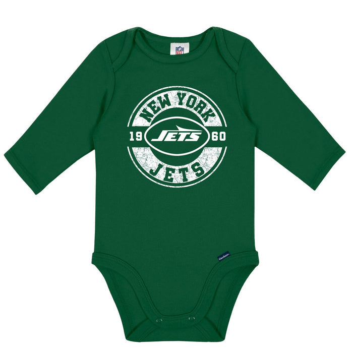 2-Pack Baby Boys New York Jets Long Sleeve Bodysuit Set NFL NFL