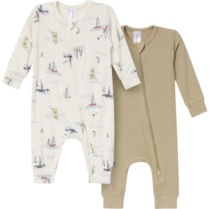 2-Pack Baby Boys Sail Harbor Footless Pajamas Sleepwear Modern Moments™ by Gerber®