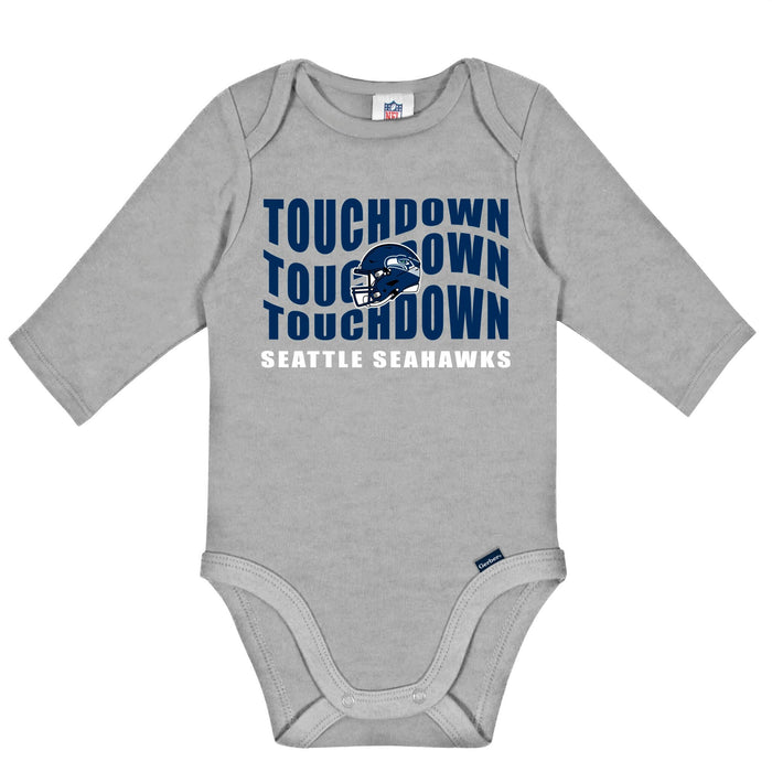 2-Pack Baby Boys Seattle Seahawks Long Sleeve Bodysuit Set NFL NFL