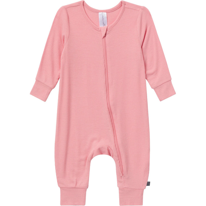 2-Pack Baby Girls Pink Long Sleeve Footless Romper Rompers Gerber®