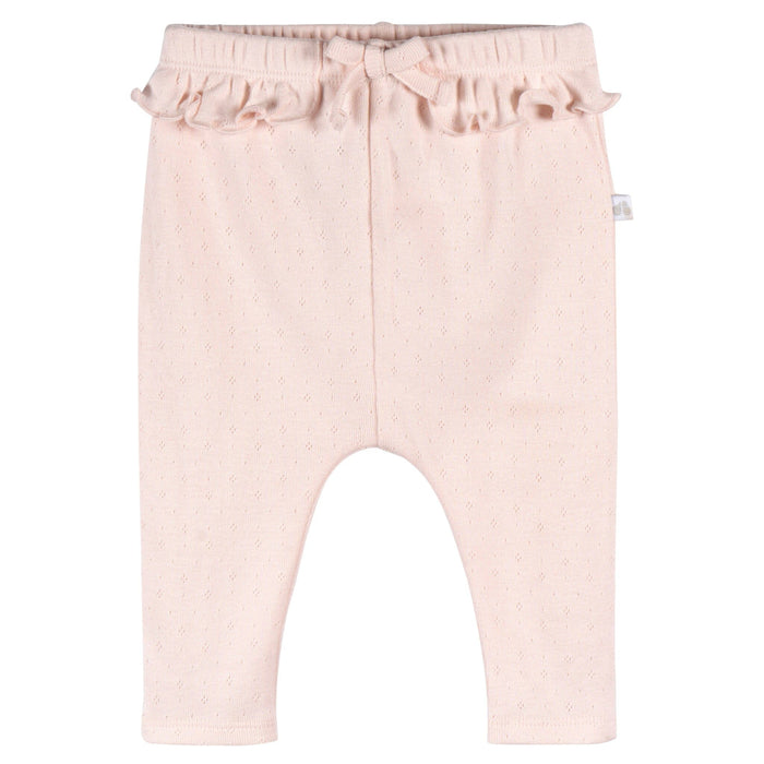2-Pack Baby Girls Pink Pants Bath Gerber®