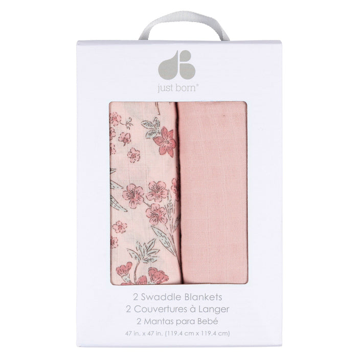 2-Pack Baby Girls Pink Swaddle Blanket Blankets Gerber®