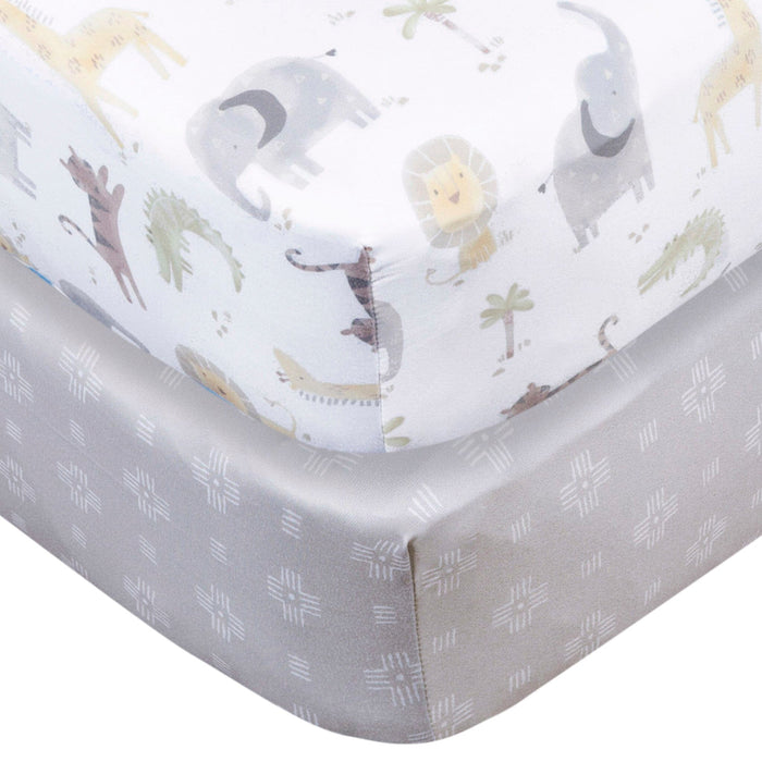 2-Pack Baby Neutral Animal Geo Crib Sheet Crib Sheets Gerber®