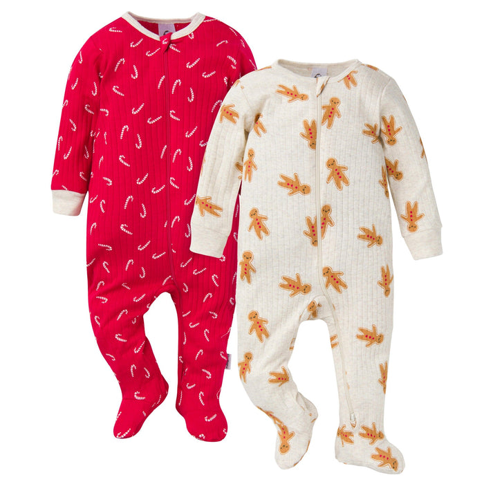 2-Pack Baby Neutral Gingerbread Man Sleep 'N Plays
