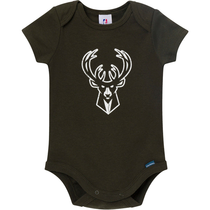 2-Pack Baby Neutral Milwaukee Bucks Bodysuits Onesies Bodysuits Gerber®