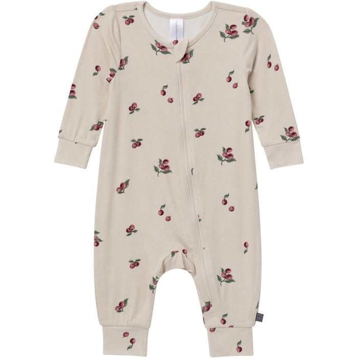 2-Pack Baby Neutral Gray and Purple Long Sleeve Footless Romper Rompers Gerber®