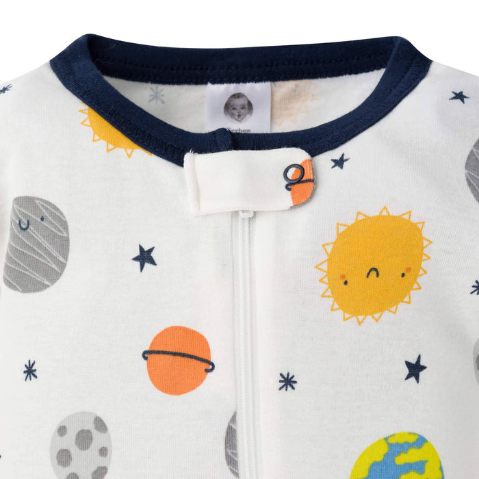 2-Pack Baby & Toddler Boys Earth Snug Fit Footed Cotton Pajamas-Gerber Childrenswear