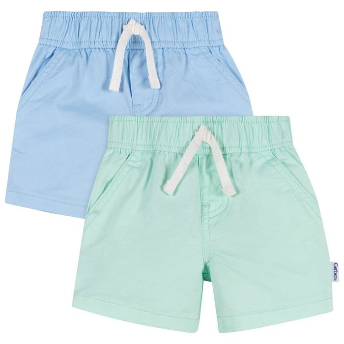 2-Pack Baby & Toddler Boys Green & Blue Shorts Pants & Bottoms Gerber®