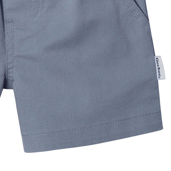 2-Pack Baby & Toddler Boys Grey/Blue Shorts