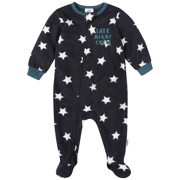 2-Pack Baby & Toddler Boys Stars Footed Fleece Pajamas Sleepwear Gerber®