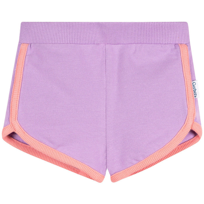 2-Pack Baby & Toddler Girls Aqua & Purple Knit Dolphin Shorts Pants & Bottoms Gerber®