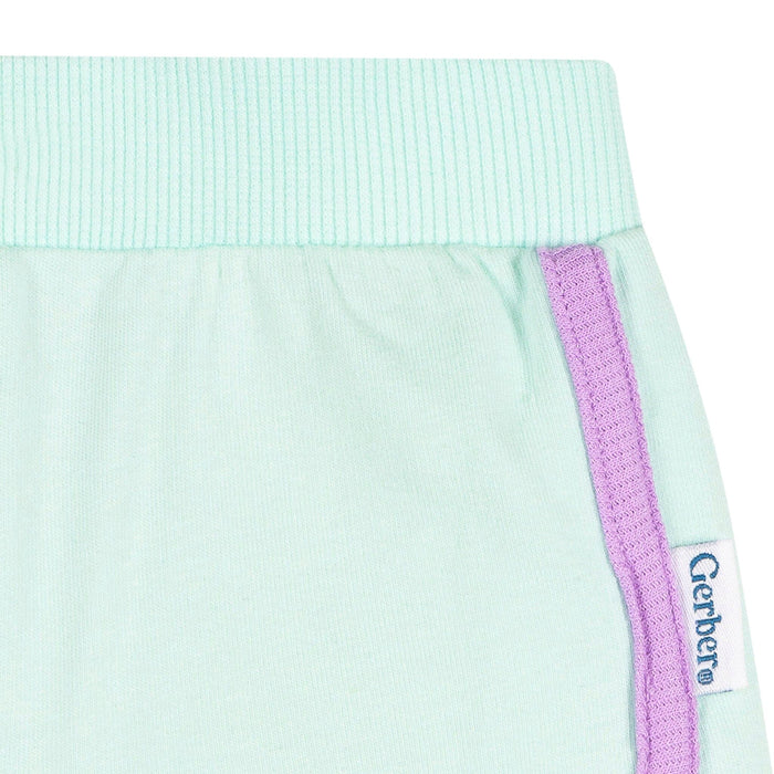 2-Pack Baby & Toddler Girls Aqua & Purple Knit Dolphin Shorts Pants & Bottoms Gerber®