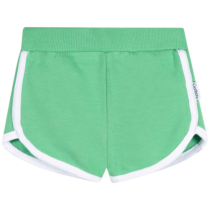 2-Pack Baby & Toddler Girls Green & Pink Knit Dolphin Shorts Pants & Bottoms Gerber®