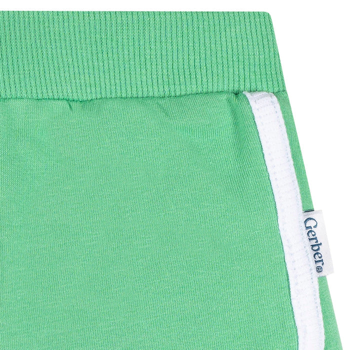 2-Pack Baby & Toddler Girls Green & Pink Knit Dolphin Shorts Pants & Bottoms Gerber®