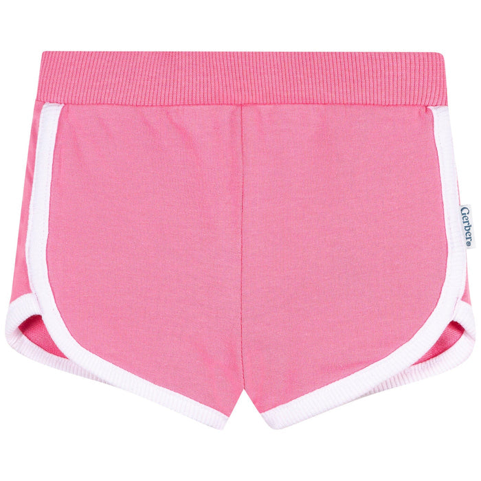 2-Pack Baby & Toddler Girls Green & Pink Knit Dolphin Shorts Pants & Bottoms Gerber®