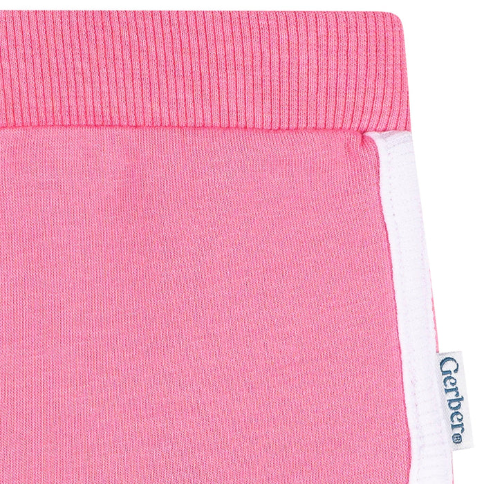 2-Pack Baby & Toddler Girls Green & Pink Knit Dolphin Shorts Pants & Bottoms Gerber®