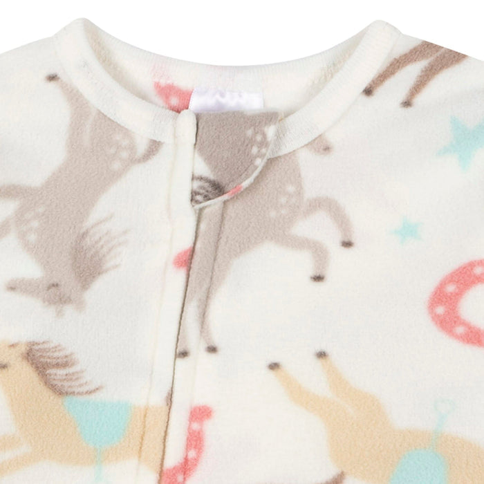 2-Pack Baby & Toddler Girls Horses Footed Fleece Pajamas Sleepwear Gerber®