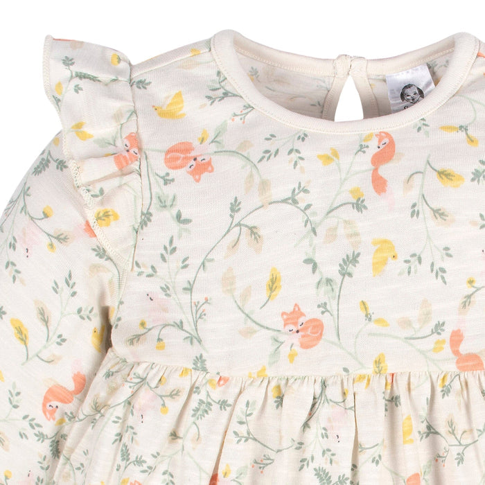 2-Pack Baby & Toddler Girls Ivory Fox Babydoll Dress