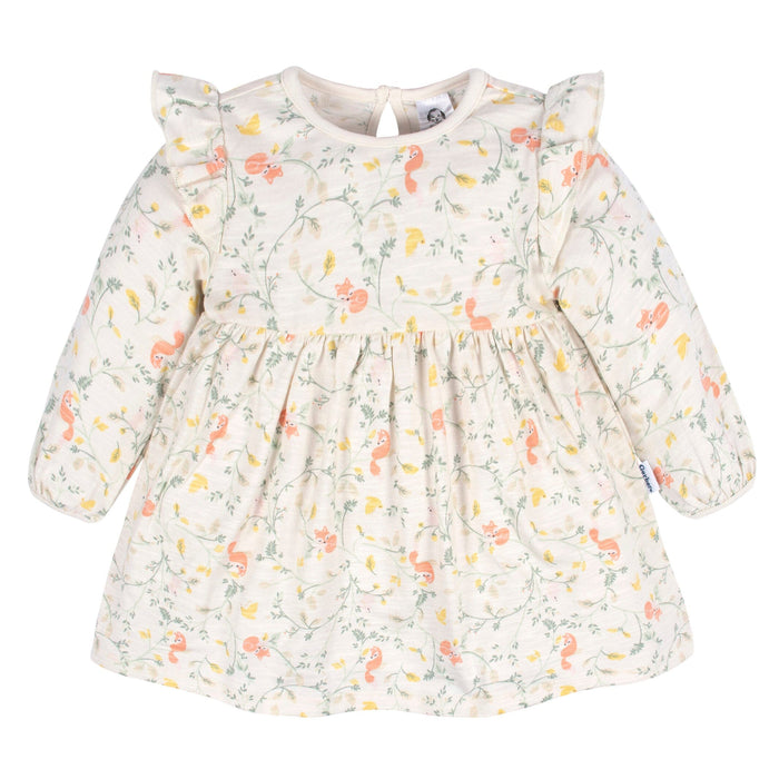 2-Pack Baby & Toddler Girls Ivory Fox Babydoll Dress