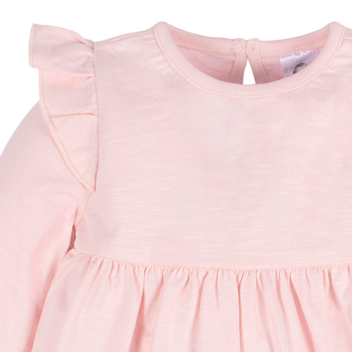 2-Pack Baby & Toddler Girls Dark Orange Leaves Babydoll Dress